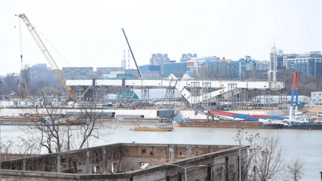 Látványos fázisba lépett az új Száva-híd építése