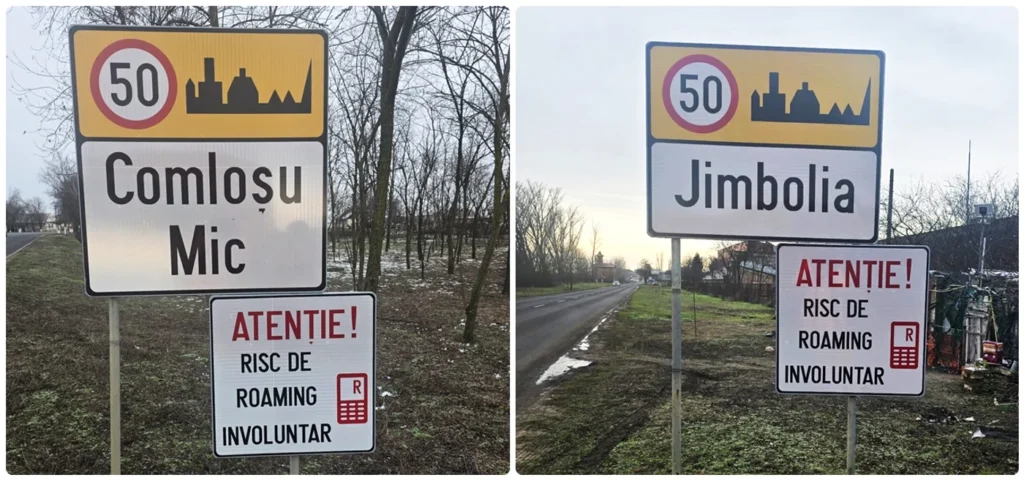 Roamingcsapda a román–szerb határ mentén – új táblák figyelmeztetik az autósokat