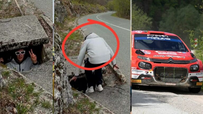 Út menti csatornából felvételezte egy újságíró a horvátországi rali-világbajnokságot