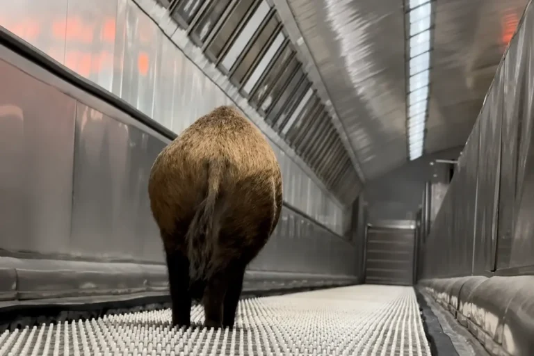 Vaddisznót gázolt a metró Budapesten – videó